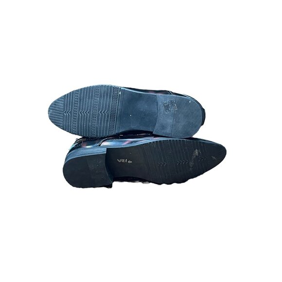 MIX No 6.Mens Formal Black Patent Leather Derby Shoes Size 11.5 - Picture 6 of 9